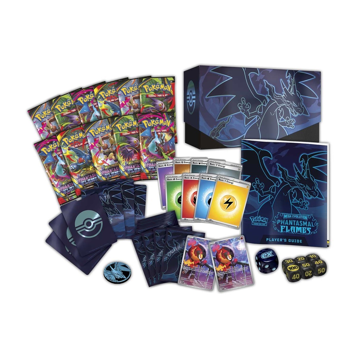 【未開封】海外限定 通常版 Phantasmal Flames ETB Pokemon TCG 美版ME02 Mega Evolution—Phantasmal Flames Elite