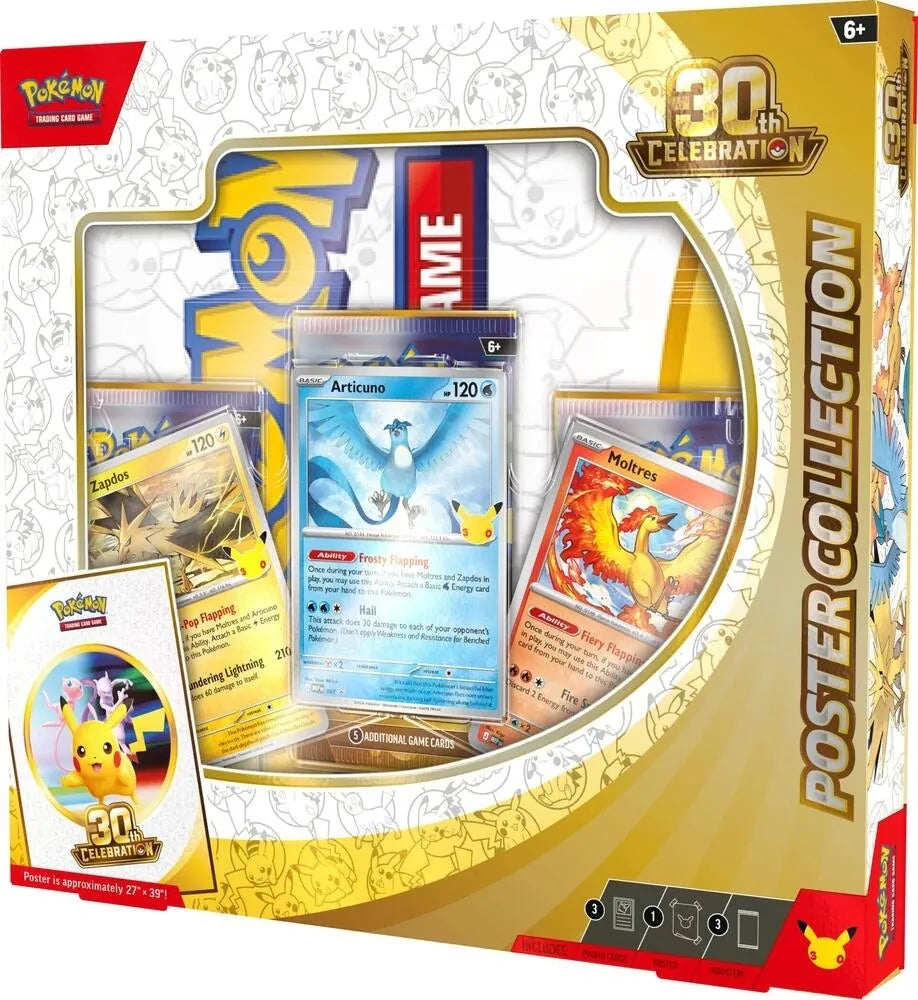 Pokemon TCG 美版 30th Celebration Poster Collection
