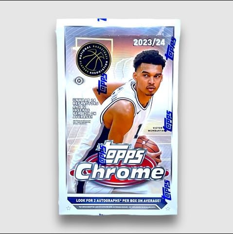 2023-24 Topps Chrome Basketball Sealed Hobby Box(2 Autographs/Box)