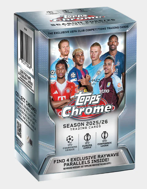 2025/26 Topps Chrome UEFA Club Competitions Soccer Value Box