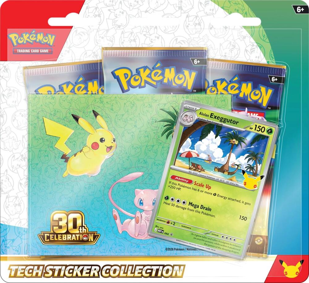 Pokemon TCG 美版 30th Celebration Tech Sticker Collection - Alolan Exeggutor