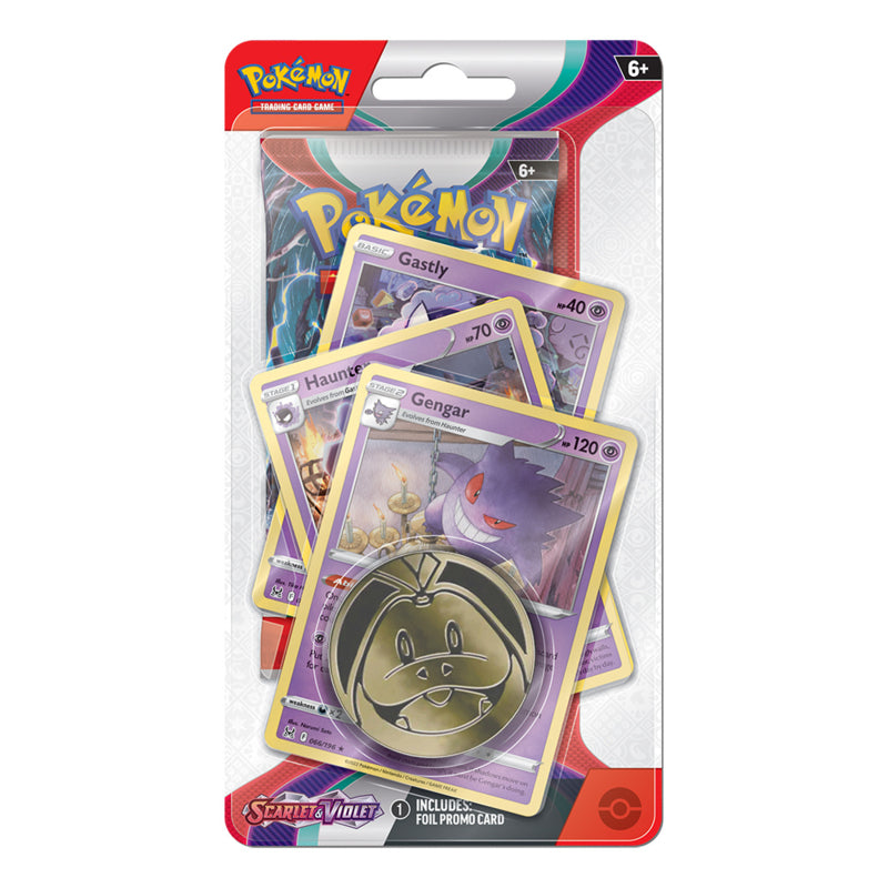 Pokemon TCG 美版 SV01 Scarlet & Violet Premium Checklane Blister Booster Gengar Evolution