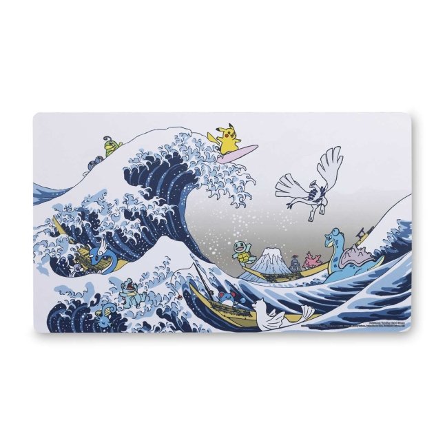 GREAT WAVE PIKACHU&FRIENDS サプライ プレイマット 寶可夢造型 playmat Great Wave Pikachu & Friends | HobbyX Store