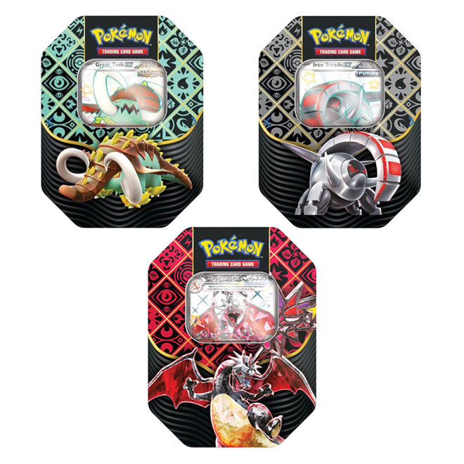 Pokemon TCG 美版 SV4.5 Scarlet & Violet - Paldean Fates - Shiny Iron Treads ex Tin