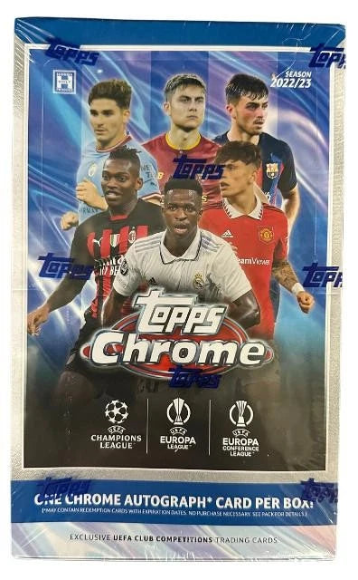 2022/23 Topps UEFA Club Competitions Chrome Soccer Hobby Box