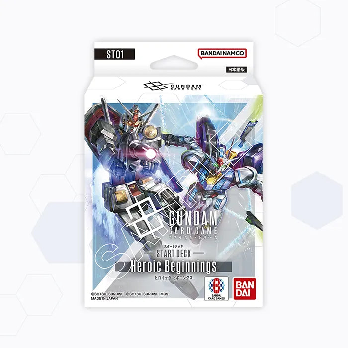 Bandai Gundam Card Game 高達卡牌遊戲 日版 起始牌組 - ST01 - Heroic Beginnings