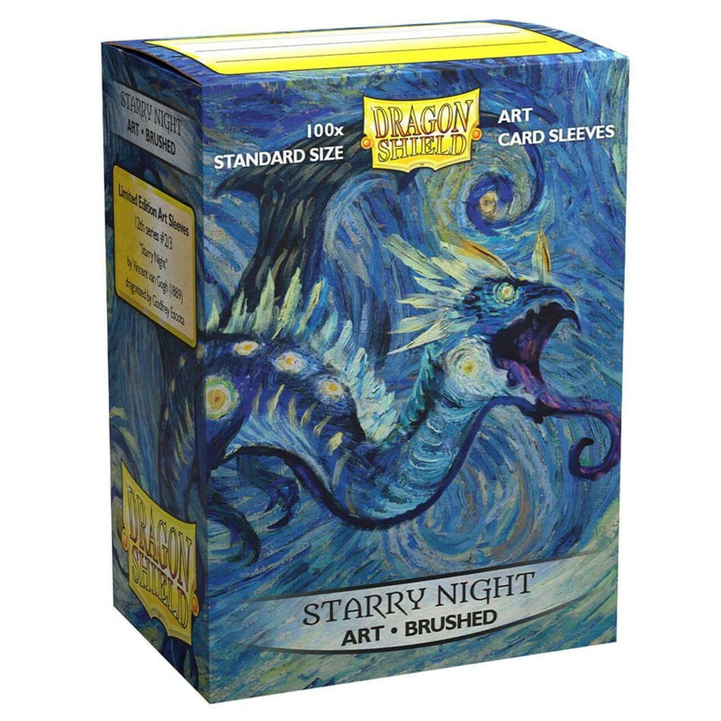 Dragon Shield 100- Standard Deck Protector Sleeves- Brushed Art Starry Night - HobbyX Store