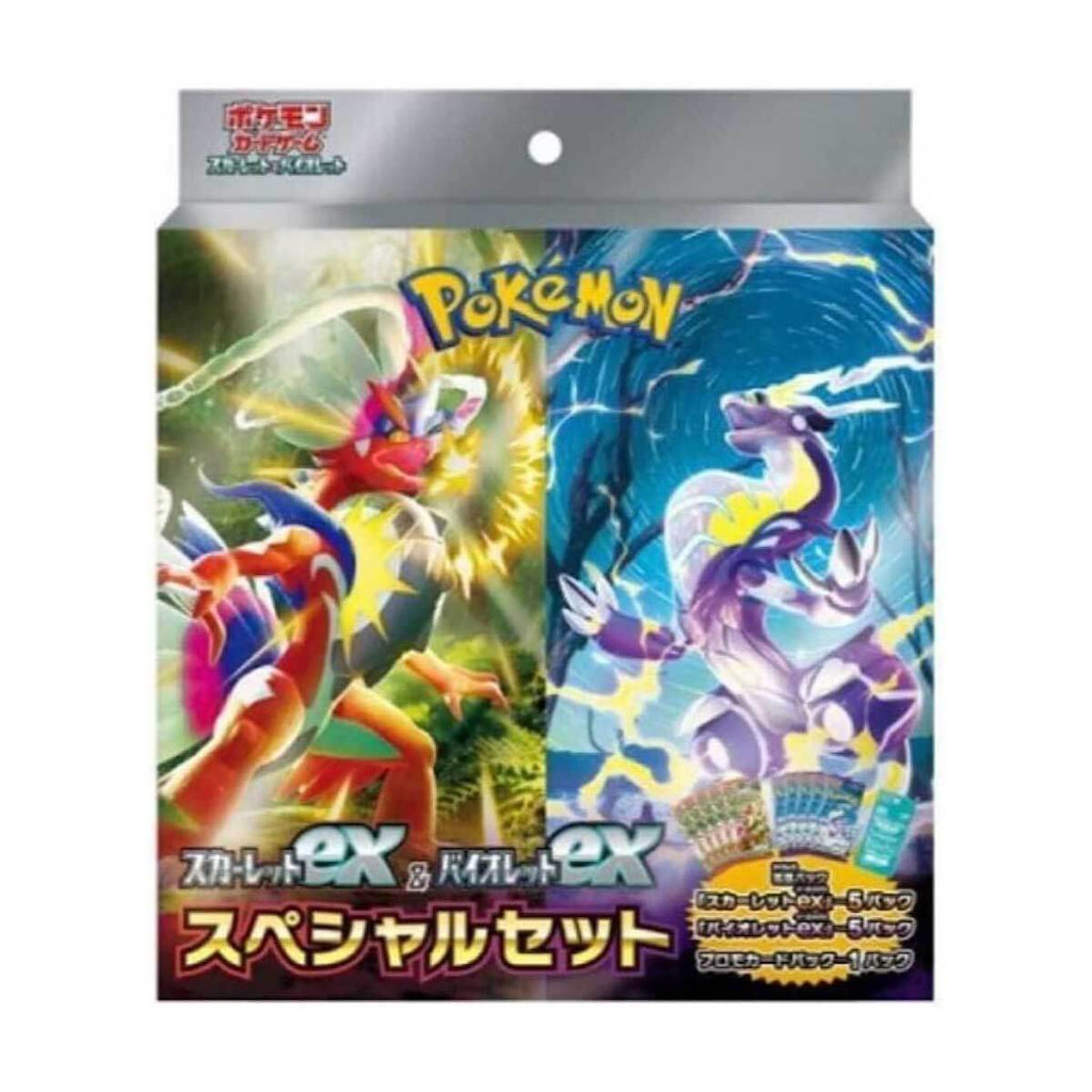 Pokemon TCG 日版 朱與紫 「スカーレットex」「バイオレットex」スペシャルセット(特別套裝） - HobbyX Store