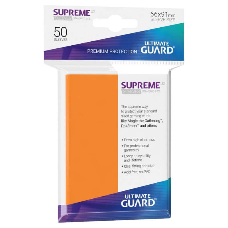 Ultimate Guard 50 - Supreme UX Sleeves Standard Size - orange - HobbyX Store