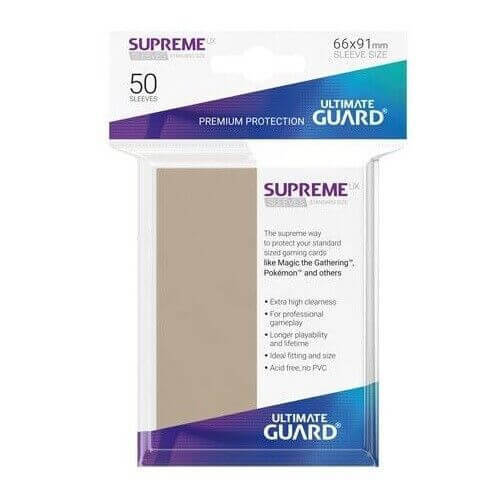Ultimate Guard 50 - Supreme UX Sleeves Standard Size - sand - HobbyX Store